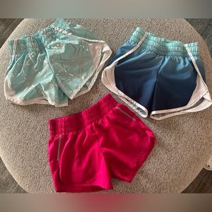 VGUC 3 pairs of girls size 6-6x athletic shorts